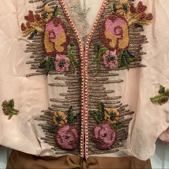 Tracy Reese Floral Beaded Top - Picture 11 of 14